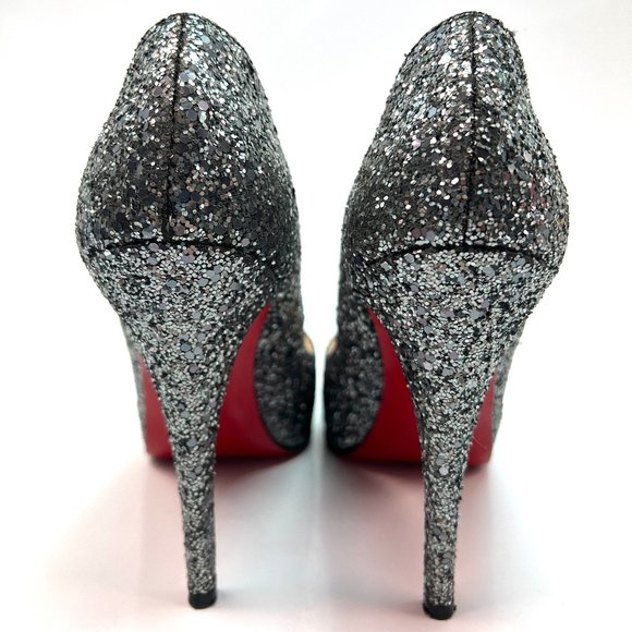 🌷❤️‍🔥FINAL SALE 🔥 NO OFFERS🌷💥Christian Louboutin Very Prive 120 Pumps 38 - Picture 5 of 7